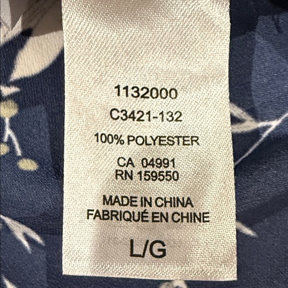 Hilary Radley Blouse Long Sleeve Size L - Picture 14 of 15